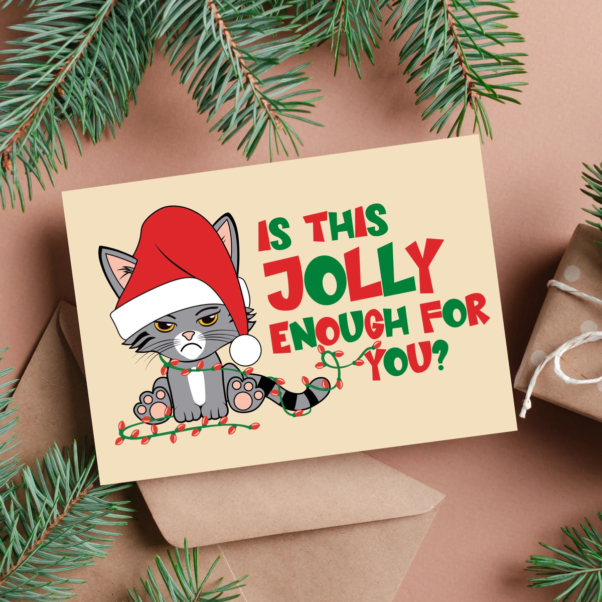 Cat Themed Christmas Cards